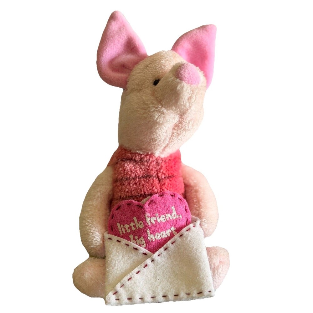 Vintage Disney Gund Pooh 100 Acre Collection Piglet Bean Bag Plush HANDMADE